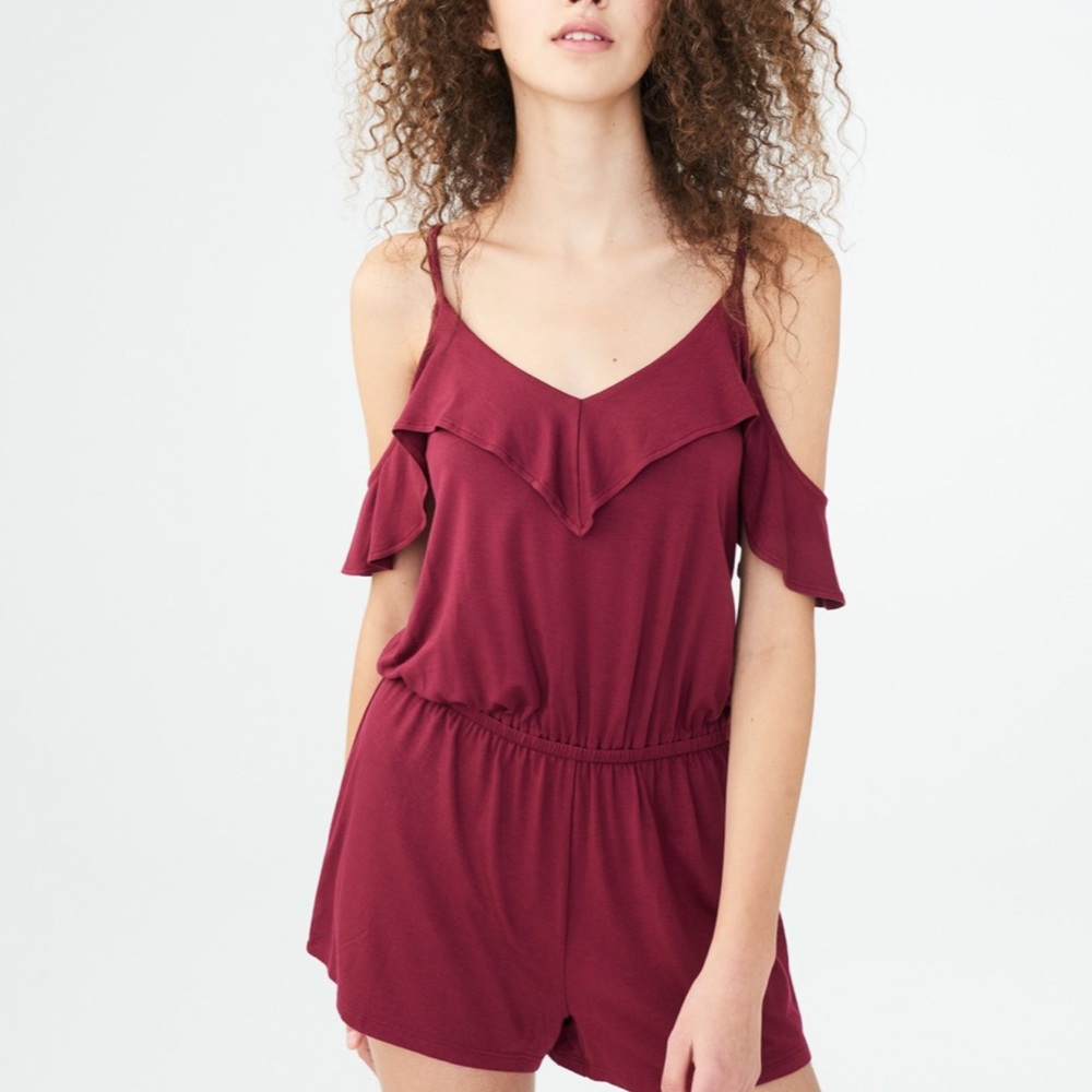 Aeropostale cold shoulder romper